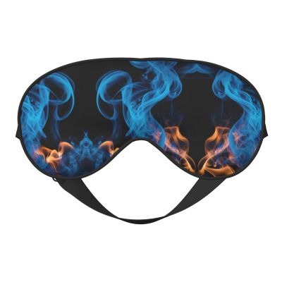 HDSKFNS Blue Flame Print Sleep Mask Silk-Like Eye Mask Sleeping Eye Mask For Women Men For Travel Sleep Relaxation
