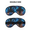 HDSKFNS Blue Flame Print Sleep Mask Silk-Like Eye Mask Sleeping Eye Mask For Women Men For Travel Sleep Relaxation view 2