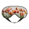 Colorful Tulips Print Sleep Mask Silk-Like Eye Mask Sleeping Eye Mask for Women Men for Travel Sleep Relaxation view 1