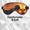 Airplane at Sunset Print Sleep Mask Silk-Like Eye Mask Sleeping Eye Mask for Women Men for Travel Sleep Relaxation view 3