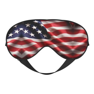 American Flag Print Sleep Mask Silk-Like Eye Mask Sleeping Eye Mask for Women Men for Travel Sleep Relaxation
