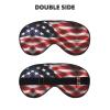 American Flag Print Sleep Mask Silk-Like Eye Mask Sleeping Eye Mask for Women Men for Travel Sleep Relaxation view 2