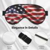 American Flag Print Sleep Mask Silk-Like Eye Mask Sleeping Eye Mask for Women Men for Travel Sleep Relaxation view 4