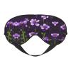 Blooming Purple Flowers Print Sleep Mask Silk-Like Eye Mask Sleeping Eye Mask for Women Men for Travel Sleep Relaxation view 1