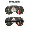 Christmas Traditional Gnomes Print Sleep Mask Silk-Like Eye Mask Sleeping Eye Mask for Women Men for Travel Sleep Relaxation view 2