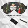 Christmas Traditional Gnomes Print Sleep Mask Silk-Like Eye Mask Sleeping Eye Mask for Women Men for Travel Sleep Relaxation view 4