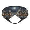 Christmas Print Sleep Mask Silk-Like Eye Mask Sleeping Eye Mask for Women Men for Travel Sleep Relaxation view 1