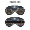 Christmas Print Sleep Mask Silk-Like Eye Mask Sleeping Eye Mask for Women Men for Travel Sleep Relaxation view 2