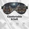 Christmas Print Sleep Mask Silk-Like Eye Mask Sleeping Eye Mask for Women Men for Travel Sleep Relaxation view 3