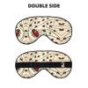 Art Ladybug Print Sleep Mask Silk-Like Eye Mask Sleeping Eye Mask for Women Men for Travel Sleep Relaxation view 2