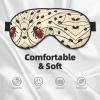 Art Ladybug Print Sleep Mask Silk-Like Eye Mask Sleeping Eye Mask for Women Men for Travel Sleep Relaxation view 3