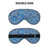 Blue Polka Dot Pattern Print Sleep Mask Silk-Like Eye Mask Sleeping Eye Mask for Women Men for Travel Sleep Relaxation view 2