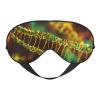 DNA Chain Photo Print Sleep Mask Silk-Like Eye Mask Sleeping Eye Mask for Women Men for Travel Sleep Relaxation view 1