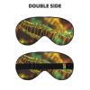 DNA Chain Photo Print Sleep Mask Silk-Like Eye Mask Sleeping Eye Mask for Women Men for Travel Sleep Relaxation view 2