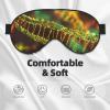 DNA Chain Photo Print Sleep Mask Silk-Like Eye Mask Sleeping Eye Mask for Women Men for Travel Sleep Relaxation view 3