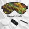 DNA Chain Photo Print Sleep Mask Silk-Like Eye Mask Sleeping Eye Mask for Women Men for Travel Sleep Relaxation view 4