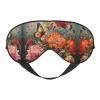 HDSKFNS Flowers And Butterfly Print Sleep Mask Silk-Like Eye Mask Sleeping Eye Mask For Women Men For Travel Sleep Relaxation view 1