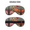 HDSKFNS Flowers And Butterfly Print Sleep Mask Silk-Like Eye Mask Sleeping Eye Mask For Women Men For Travel Sleep Relaxation view 2