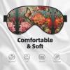 HDSKFNS Flowers And Butterfly Print Sleep Mask Silk-Like Eye Mask Sleeping Eye Mask For Women Men For Travel Sleep Relaxation view 3