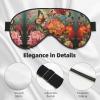 HDSKFNS Flowers And Butterfly Print Sleep Mask Silk-Like Eye Mask Sleeping Eye Mask For Women Men For Travel Sleep Relaxation view 4