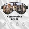 Dog Show Print Sleep Mask Silk-Like Eye Mask Sleeping Eye Mask for Women Men for Travel Sleep Relaxation view 3