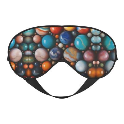 Colored Marble 1 Print Sleep Mask Silk-Like Eye Mask Sleeping Eye Mask for Women Men for Travel Sleep Relaxation