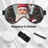 Christmas Traditional Gnome Print Sleep Mask Silk-Like Eye Mask Sleeping Eye Mask for Women Men for Travel Sleep Relaxation view 4