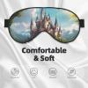 Legendary Fairy Tale Castle03 Print Sleep Mask Silk-Like Eye Mask Sleeping Eye Mask for Women Men for Travel Sleep Relaxation view 3