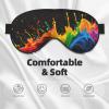HDSKFNS Paint Splatter Backdrop Print Sleep Mask Silk-Like Eye Mask Sleeping Eye Mask For Women Men For Travel Sleep Relaxation view 3