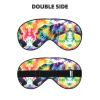 Bear Dancing Tie Dye Print Sleep Mask Silk-Like Eye Mask Sleeping Eye Mask for Women Men for Travel Sleep Relaxation view 2
