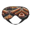 Fast Food Print Sleep Mask Silk-Like Eye Mask Sleeping Eye Mask for Women Men for Travel Sleep Relaxation view 1