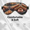 Fast Food Print Sleep Mask Silk-Like Eye Mask Sleeping Eye Mask for Women Men for Travel Sleep Relaxation view 3