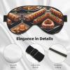 Fast Food Print Sleep Mask Silk-Like Eye Mask Sleeping Eye Mask for Women Men for Travel Sleep Relaxation view 4