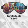Color Acoustic and Guitars Print Sleep Mask Silk-Like Eye Mask Sleeping Eye Mask for Women Men for Travel Sleep Relaxation view 3