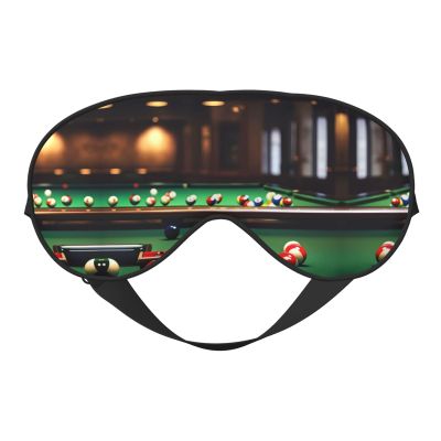 Billiard Print Sleep Mask Silk-Like Eye Mask Sleeping Eye Mask for Women Men for Travel Sleep Relaxation