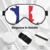 French Flag Map Print Sleep Mask Silk-Like Eye Mask Sleeping Eye Mask for Women Men for Travel Sleep Relaxation view 4