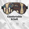 Aztec Elephant Print Sleep Mask Silk-Like Eye Mask Sleeping Eye Mask For Women Men For Travel Sleep Relaxation view 3