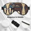 Aztec Elephant Print Sleep Mask Silk-Like Eye Mask Sleeping Eye Mask For Women Men For Travel Sleep Relaxation view 4