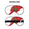 Morocco Flag Map Print Sleep Mask Silk-Like Eye Mask Sleeping Eye Mask for Women Men for Travel Sleep Relaxation view 2