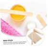 FOYTOKI 100pieces Wooden Wax Sticks for Waxing Body Hair Removal Applicators Hair Removal Spatulas Waxing Kit Smooth and Safe for Women view 3