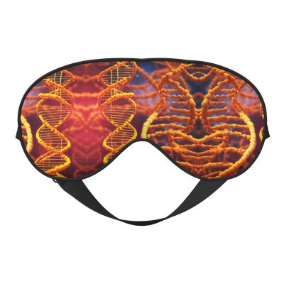 DNA Chain Photo Print Sleep Mask Silk-Like Eye Mask Sleeping Eye Mask for Women Men for Travel Sleep Relaxation