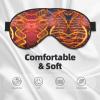 DNA Chain Photo Print Sleep Mask Silk-Like Eye Mask Sleeping Eye Mask for Women Men for Travel Sleep Relaxation view 3