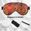 DNA Chain Photo Print Sleep Mask Silk-Like Eye Mask Sleeping Eye Mask for Women Men for Travel Sleep Relaxation view 4