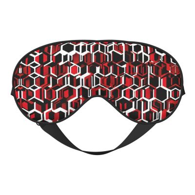 Abstract Geometric Pattern Print Sleep Mask Silk-Like Eye Mask Sleeping Eye Mask for Women Men for Travel Sleep Relaxation