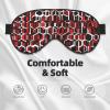Abstract Geometric Pattern Print Sleep Mask Silk-Like Eye Mask Sleeping Eye Mask for Women Men for Travel Sleep Relaxation view 3