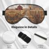 Farm with Deer Print Sleep Mask Silk-Like Eye Mask Sleeping Eye Mask for Women Men for Travel Sleep Relaxation view 4
