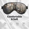 Animal Rhino Print Sleep Mask Silk-Like Eye Mask Sleeping Eye Mask for Women Men for Travel Sleep Relaxation view 3