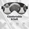 Grey Zen Stones Picture Print Sleep Mask Silk-Like Eye Mask Sleeping Eye Mask for Women Men for Travel Sleep Relaxation view 3