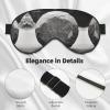 Grey Zen Stones Picture Print Sleep Mask Silk-Like Eye Mask Sleeping Eye Mask for Women Men for Travel Sleep Relaxation view 4