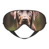 Brown Labrador Retriever Print Sleep Mask Silk-Like Eye Mask Sleeping Eye Mask for Women Men for Travel Sleep Relaxation view 1